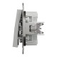 Кнопка Schneider Electric Asfora Plus алюминий