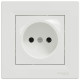 Розетка Schneider Electric Asfora без заземлення біла