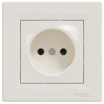 Розетка Schneider Electric Asfora без заземления кремовый