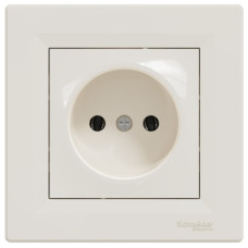 Розетка Schneider Electric Asfora без заземления кремовый