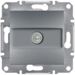 Розетка Schneider Electric Asfora Plus TV концевая (1 дБ) сталь