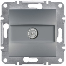 Розетка Schneider Electric Asfora Plus TV концевая (1 дБ) сталь