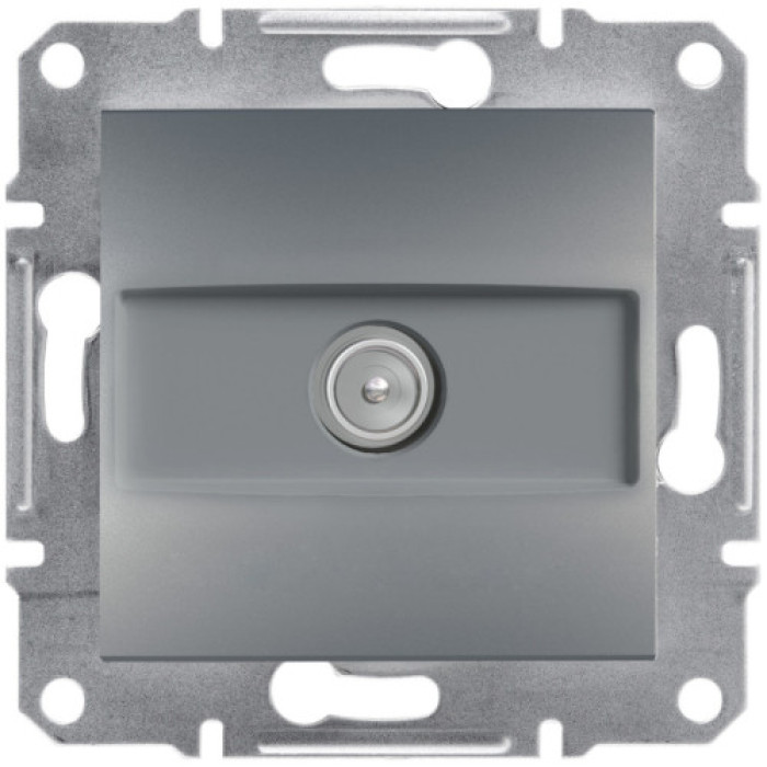 Розетка Schneider Electric Asfora Plus TV кінцева (1 дБ) сталь