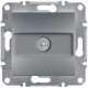Розетка Schneider Electric Asfora Plus TV кінцева (1 дБ) сталь