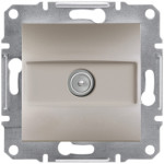 Розетка Schneider Electric Asfora Plus TV концевая (1 дБ) бронза