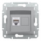 Розетка Schneider Electric Asfora Plus комп'ютерна RJ45 кат. 6 UTP алюміній