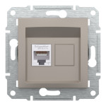Розетка Schneider Electric Asfora Plus компьютерная RJ45 кат. 6 UTP бронза
