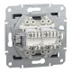 Розетка Schneider Electric Asfora Plus комп'ютерна RJ45 кат. 6 UTP подвійна антрацит