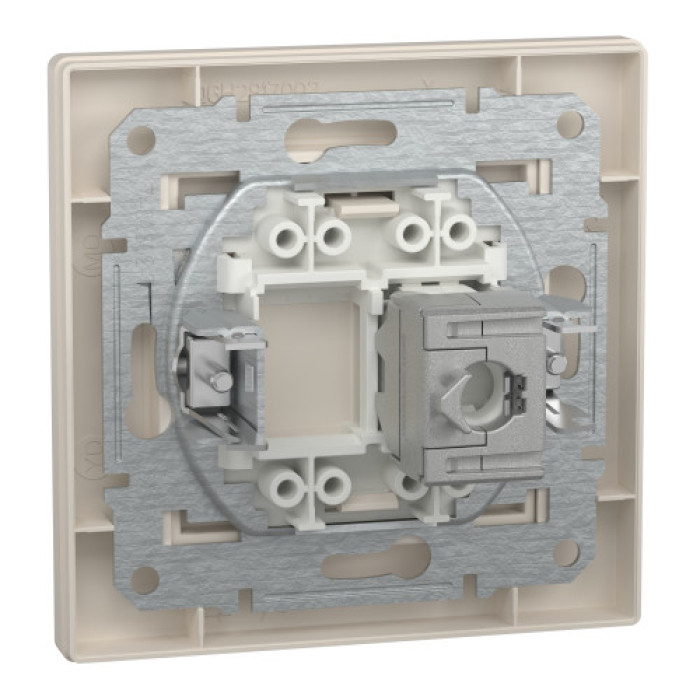 Розетка Schneider Electric Asfora комп'ютерна RJ45 кат. 5е STP кремовий