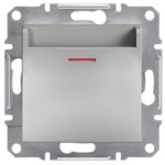 Вимикач Schneider Electric Asfora Plus картковий алюміній