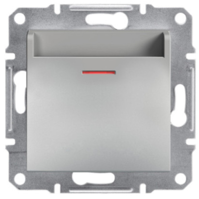 Вимикач Schneider Electric Asfora Plus картковий алюміній