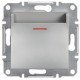 Вимикач Schneider Electric Asfora Plus картковий алюміній