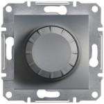 Диммер Schneider Electric Asfora Plus поворотный 20-315 Вт сталь