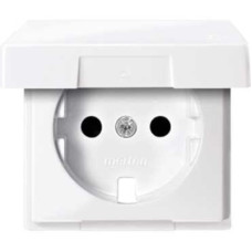 Накладка для розетки с крышкой Merten SCHUKO активно-белый