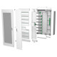 Щит навісний з розподільчим каналом 192 модулі без дверцят Schneider серія PrismaSeT S