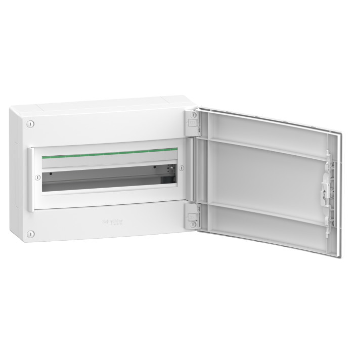 Щит модульний навісний 18 модулів білі двері Schneider серія PrismaSeT XS