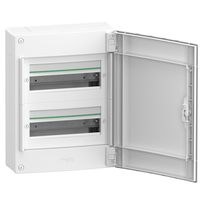 Щит модульний навісний 26 модулів білі двері Schneider серія PrismaSeT XS