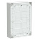 Щит мультимедійний навісний 18 модулів білі двері Schneider серія PrismaSeT XS
