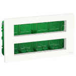 Блок скрытой установки Schneider Unica New System+ 2х5 антибактериальный