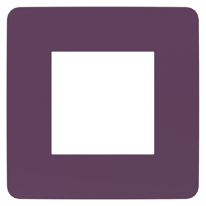 Рамка Schneider Electric Unica New Studio Color 1-пост ліловий/білий