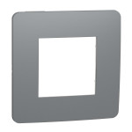 Рамка Schneider Electric Unica New Studio Color 1-пост дымчато-серый/белый
