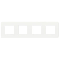 Рамка Schneider Electric Unica New Studio Color 4-поста белый