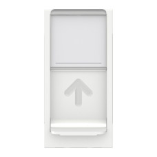 Розетка Schneider Unica New компьютерная 1-мод RJ45 кат.5e UTP белый