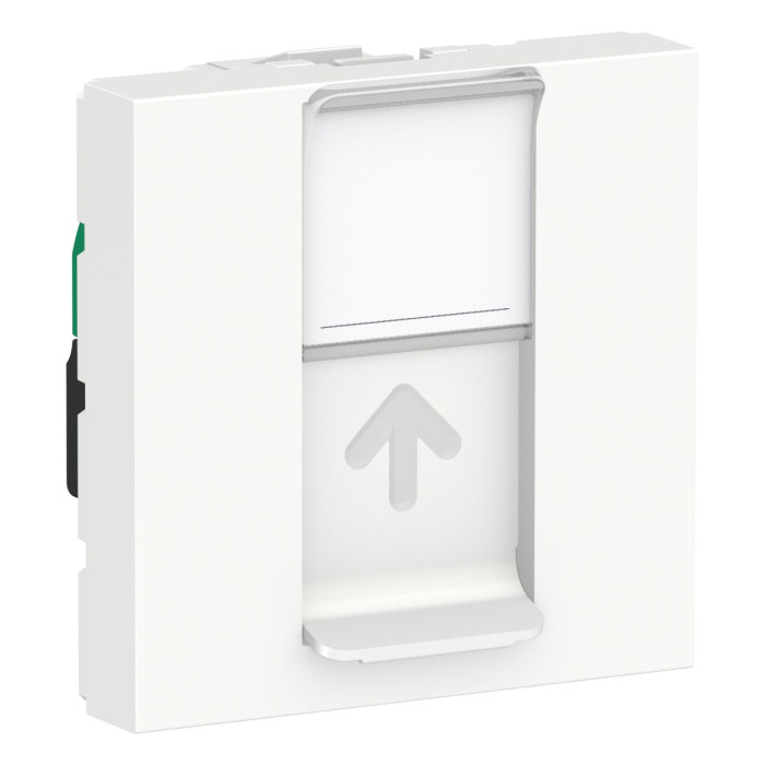 Розетка Schneider Unica New комп'ютерна 2-мод RJ45 кат.5e UTP білий