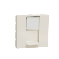 Розетка Schneider Unica New компьютерная 2-мод RJ45 кат.5e UTP бежевая