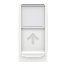 Розетка Schneider Unica New компьютерная 1-мод RJ45 кат.6e UTP белый