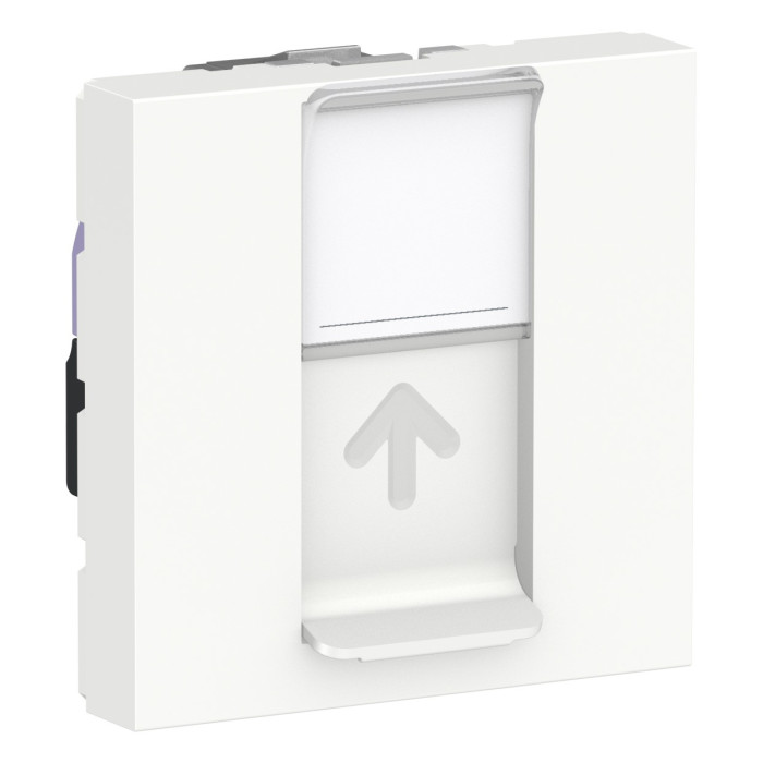 Розетка Schneider Unica New комп'ютерна 2-мод RJ45 кат.6e UTP білий