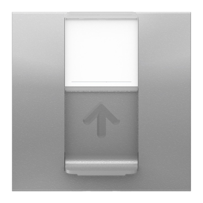 Розетка Schneider Unica New комп'ютерна 2-мод RJ45 кат.6e UTP алюміній