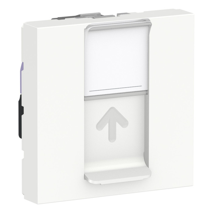 Розетка Schneider Unica New комп'ютерна 2-мод RJ45 кат.6 FTP білий