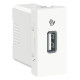 Розетка Schneider Unica New 1-мод 1xUSB 2.0 білий