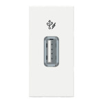 Розетка Schneider Unica New 1-мод 1xUSB 2.0 белый