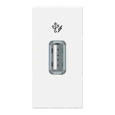 Розетка Schneider Unica New 1-мод 1xUSB 2.0 білий