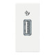 Розетка Schneider Unica New 1-мод 1xUSB 2.0 білий