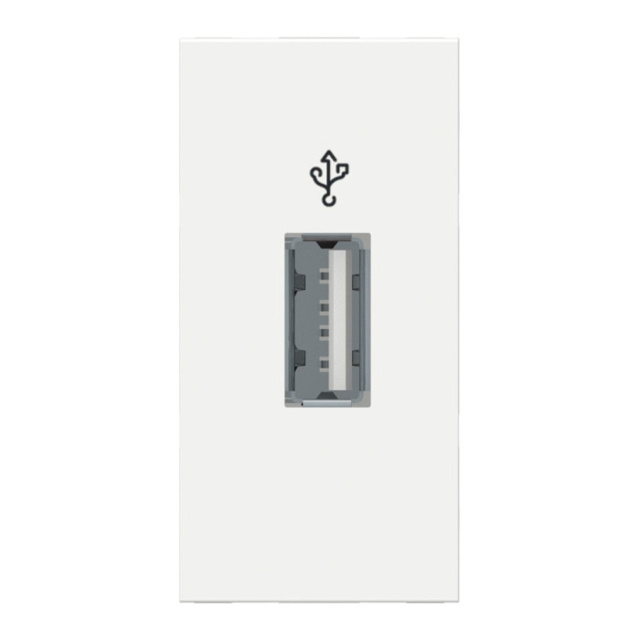 Конектор Schneider Unica New 1-мод 1xUSB 3.0 білий