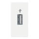 Конектор Schneider Unica New 1-мод 1xUSB 3.0 білий