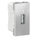 Конектор Schneider Unica New 1-мод 1xUSB 3.0 алюміній