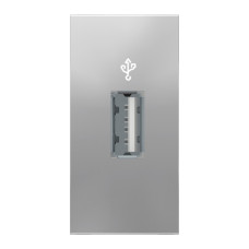 Коннектор Schneider Unica New 1-мод 1xUSB 3.0 алюминий