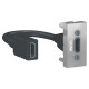 Розетка Schneider Unica New HDMI алюміній