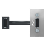 Розетка Schneider Unica New HDMI алюминий