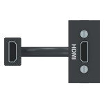 Розетка Schneider Unica New HDMI антрацит