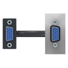 Розетка Schneider Unica New VGA алюминий