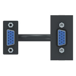 Розетка Schneider Unica New HD15 female (VGA) 1 модуль антрацит