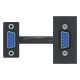 Розетка Schneider Unica New HD15 female (VGA) 1 модуль антрацит