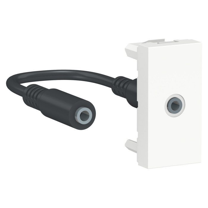 Розетка Schneider Unica New mini-jack білий