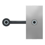 Розетка Schneider Unica New mini-jack алюміній