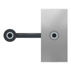 Розетка Schneider Unica New mini-jack алюминий